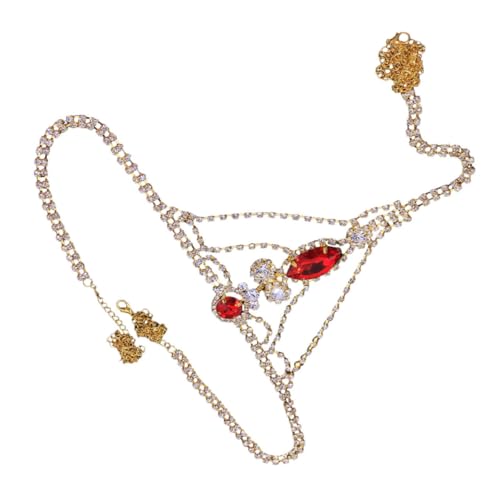 ROMISBABA Unterwäsche Damen Tanga mit Körperkette Glitzernde Dessous für Besondere Anlässe Nachtclubs Partys Exquisiter Körperschmuck für Einen Atemberaubenden Look ROMISBABA Unterwäsche Damen Tanga mit Körperkette Glitzernde Dessous für Besondere Anlässe Nachtclubs Partys Exquisiter Körperschmuck für Einen Atemberaubenden Look von ROMISBABA