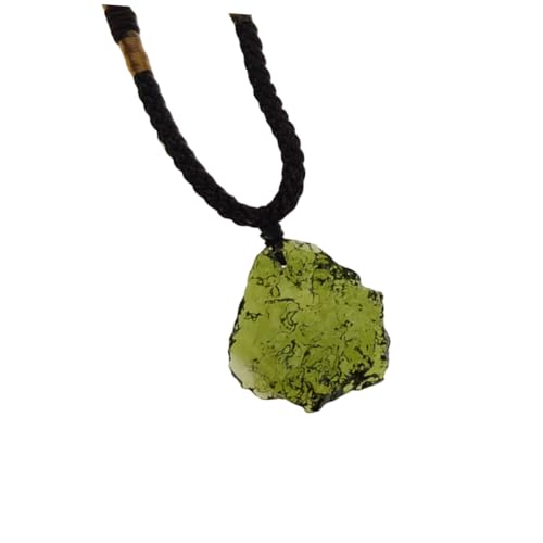 ROMISBABA Valentinstag Halskette Anhänger Unisex Clavicle Chain Schmuck mit Einzigartigem Rohem Meteorstein Anhänger Angenehm und Auffällig für Damen und Herren von ROMISBABA