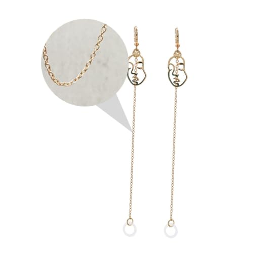 ROMISBABA Vergoldete Ear Jewelry Ohrketten mit Kreativem Line Dangler Design Lost Ear Chain Ohrhänger für Damen Vielseitig für Party Arbeit und Alltag Geeignet von ROMISBABA