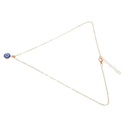 ROMISBABA Vergoldete Türkischer Stil Halskette mit Blauem Auge Anhänger Schutzamulett Glücksbringer Schmuck für Frauen und Mädchen von ROMISBABA