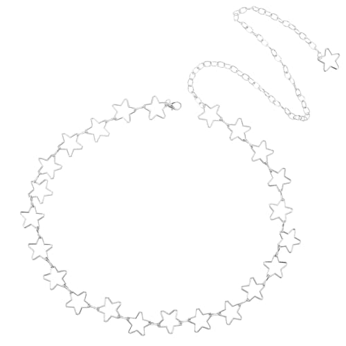 ROMISBABA Verstellbare Stern-taillenkette: Damen-körperkettengürtel Aus Metall, Modischer Bauchschmuck Für Kleider, Röcke Und Lässige Outfits von ROMISBABA