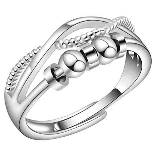 ROMISBABA Verstellbarer Damenring Vintage Stackable Ring für Verschiedene Anlässe Eleganter Schmuck für Frauen zu Geburtstagen Hochzeiten von ROMISBABA