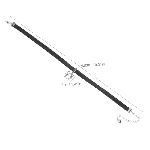 ROMISBABA Verstellbarer Gothic Punk Choker aus Hochwertigem Kunstleder Dunkler Stil für Halskette für Halloween Alltag und Partys Einzigartiges Design mit Langanhaltendem von ROMISBABA