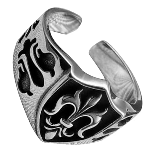 ROMISBABA Verstellbarer Herrenring Metall Offener Punk Vintage Schiffanker Design Retro Modeschmuck für Persönlichkeit ROMISBABA Verstellbarer Herrenring Metall Offener Punk Vintage Schiffanker Design Retro Modeschmuck für Persönlichkeit von ROMISBABA