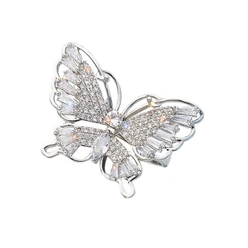 ROMISBABA Verstellbarer Schmetterling Offener Ring Damen Finger Schmuck Modischer Zirkonia Fingerring Elegant Komfortabel Party Accessoire ROMISBABA Verstellbarer Schmetterling Offener Ring Damen Finger Schmuck Modischer Zirkonia Fingerring Elegant Komfortabel Party Accessoire von ROMISBABA