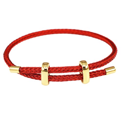 ROMISBABA Verstellbares Rotes Fadenarmband für Damen und Herren Geflochtenes Glücksarmband Langlebiges Modisches Schmuckstück für Alltag und Festtage von ROMISBABA
