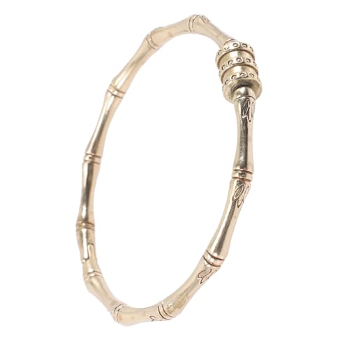 ROMISBABA Vintage Bambus Knoten Armreif Damen Retro Offener Bambus Design Armreif Stilvolles Handgelenkschmuck für Frauen und Teenager von ROMISBABA