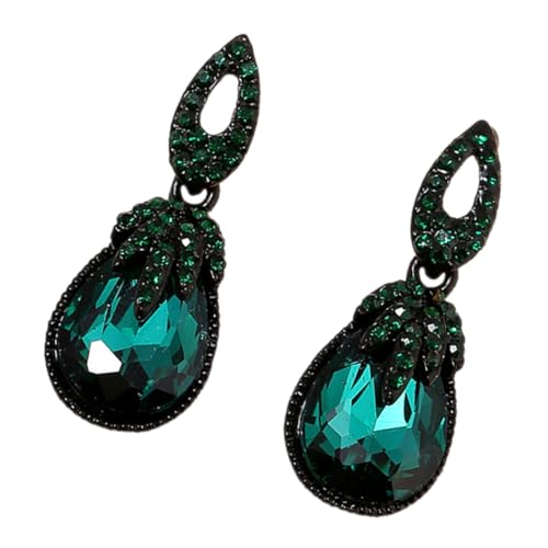 ROMISBABA Vintage Boho Tropfen Ohrringe für Damen Leichte Grüne Edelstein Ohrhänger Langlebiger Modischer Schmuck für Alltag Partys und Festliche Anlässe von ROMISBABA