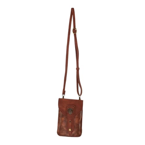 ROMISBABA Vintage Braune Gürteltasche für Damen Steampunk Punk Hüfttasche für Außenbereich Lässige Mini PU mit Organisierter Aufbewahrung für Handy ROMISBABA Vintage Braune Gürteltasche für Damen Steampunk Punk Hüfttasche für Außenbereich Lässige Mini PU mit Organisierter Aufbewahrung für Handy von ROMISBABA