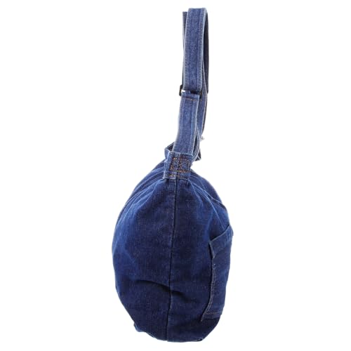 ROMISBABA Vintage Denim Canvas Tote Bag Damen Große Umhängetasche Geräumig Vielseitig Tragbar als Handtasche Schultertasche und Crossbody Stylisch für Freizeit College Einkaufen Alltag von ROMISBABA
