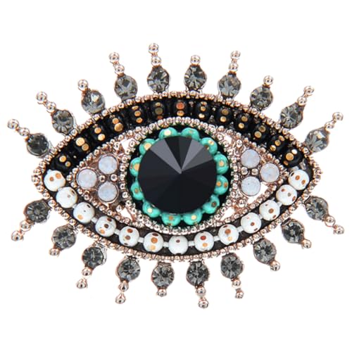 ROMISBABA Vintage Evil Eye Brosche mit Strasssteinen Modische Anstecknadel für Kleidung Schmuck Taschen Schals Eleganter Broschen Pin für Damen und Herren ROMISBABA Vintage Evil Eye Brosche mit Strasssteinen Modische Anstecknadel für Kleidung Schmuck Taschen Schals Eleganter Broschen Pin für Damen und Herren von ROMISBABA
