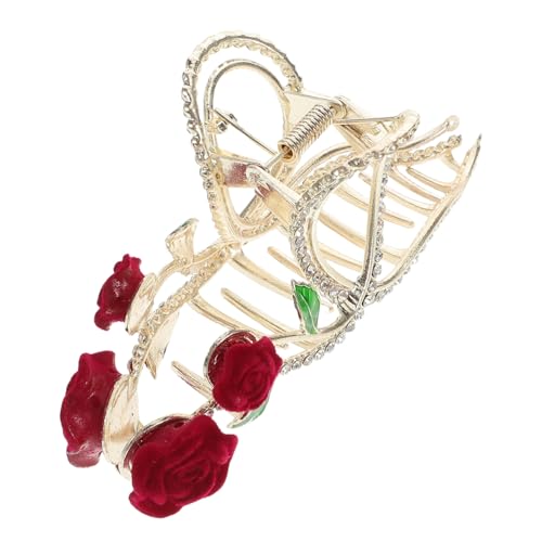 ROMISBABA Vintage Haarkralle mit Funkelnden Strasssteinen Stabile Haarklammer für Damen Rutschfeste Haarspange für Pferdeschwanz und Hochzeitsfrisuren Eleganter Haarschmuck für Besondere von ROMISBABA