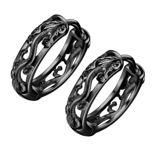 ROMISBABA Vintage Herren Ohrringe Retro Drachendesign Kleine Runde Creolen Ohrschmuck Nickelfrei Modisch Geschenkidee ROMISBABA Vintage Herren Ohrringe Retro Drachendesign Kleine Runde Creolen Ohrschmuck Nickelfrei Modisch Geschenkidee von ROMISBABA
