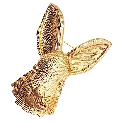ROMISBABA Kaninchen Brosche Damen Anstecknadel Vintage Tierbrosche Aus Metall Für Kleidung Schals Und Anzüge Hasenform von ROMISBABA