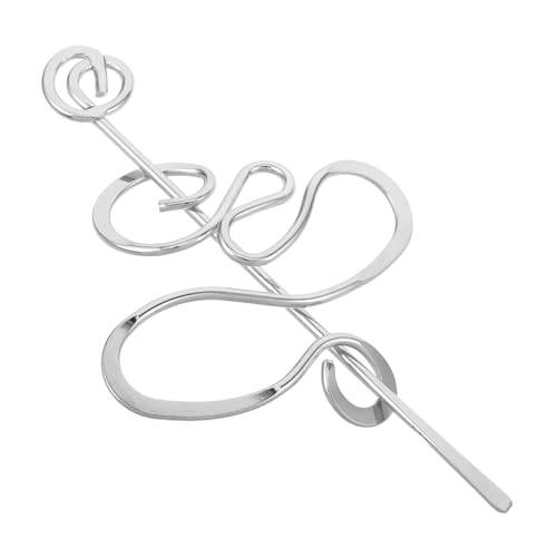 ROMISBABA Vintage Metall Haarstäbchen für Frauen Unregelmäßiges Großes Design Robuste Haarnadel Handgefertigt Stilvoller Haarschmuck für Dutt und Alltag Silberfarben ROMISBABA Vintage Metall Haarstäbchen für Frauen Unregelmäßiges Großes Design Robuste Haarnadel Handgefertigt Stilvoller Haarschmuck für Dutt und Alltag Silberfarben von ROMISBABA