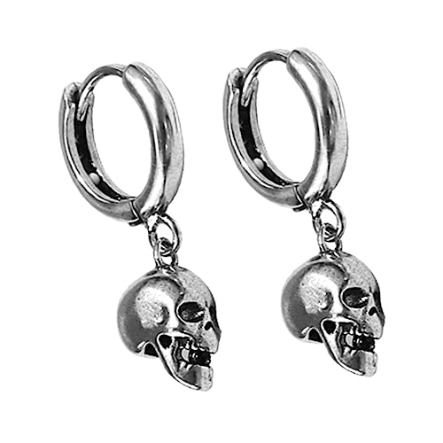 ROMISBABA Vintage Punk Schädel Ohrstecker Damen Gothic Ohrringe Leicht Halloween Karneval Schmuck von ROMISBABA