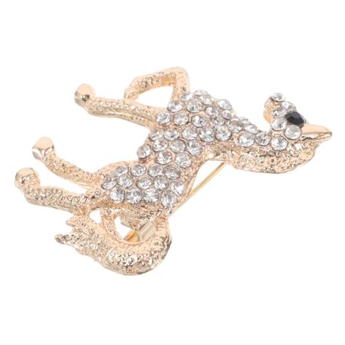 ROMISBABA Vintage Strass Pferd Brosche aus Zinklegierung mit Sicherem Verschluss Eleganter Tier anstecker für Damen Elegantes Schmuckaccessoire für Kleidung und Schal Langlebig und Modisch von ROMISBABA