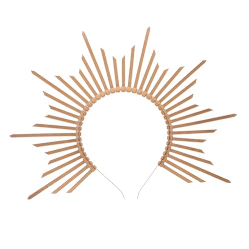 ROMISBABA Vintage Sunburst Spike Crown Stirnband Leichter Langlebiger Haarschmuck für Frauen Geeignet für Hochzeiten Festivals Cosplay und Fotoshootings von ROMISBABA
