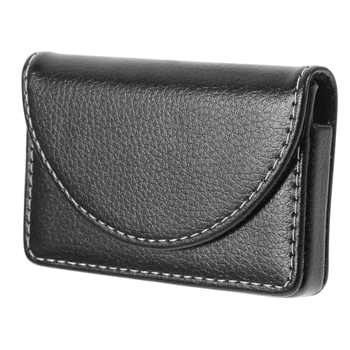 ROMISBABA Visitenkartenetui aus Leder Multifunktionale Kartenhalter für Reisen Id und Mitarbeiterausweise Portemonnaie für Zuhause Büro und Schule für Geschäftsleute von ROMISBABA