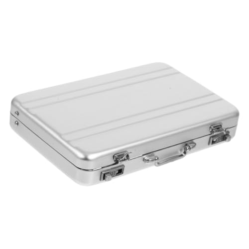 ROMISBABA Visitenkartenhalter Tragbare Aufbewahrungsbox im Safe Design für Geschäftskarten Kreditkarten und Id Karten mit Großem Fassungsvermögen und Sicherem Verschluss für Unterwegs von ROMISBABA