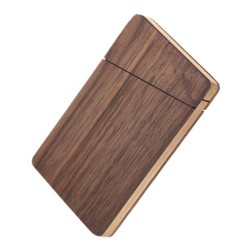 ROMISBABA Holz Kartenhalter Rechteckige Magnetische Box Kreditkarte Lagerung Box Männer Geschäftsgeschenk von ROMISBABA