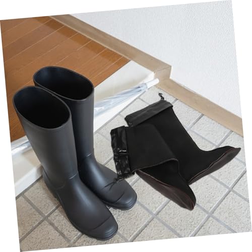 ROMISBABA Warme Dicke Regenstiefel einlegesohlen für Herren Fleecegefüttert Rutschfest Isolierende Innenfütterung für Kalte Wintertage Komfortable Stiefelwärmer von ROMISBABA