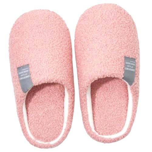 ROMISBABA Warme Winter Hausschuhe Damen Plüsch Gefüttert Weiche Rutschfeste Innen Slipper mit Weichem Boden Gemütlich für Herbst und Kalte Jahreszeiten Waschbar und Angenehm für Zuhause und von ROMISBABA