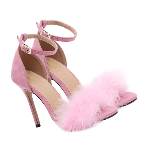 ROMISBABA Wedges High Heel Pumps Damen Sandaletten mit Tpr sohle Bequeme Ultra High Heels für Alltag und Party Rosa von ROMISBABA