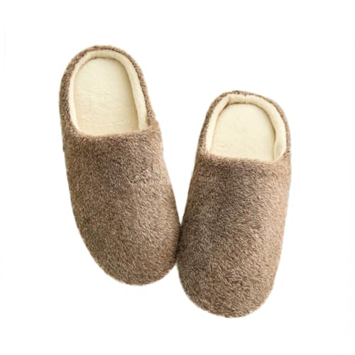 ROMISBABA Weiche Geräuscharme Hausschuhe mit Baumwollfüllung für Damen und Herren Warme Flexible Indoor Pantoffeln in Geeignet für Winter Herbst und Frühling für Zuhause und Reisen von ROMISBABA