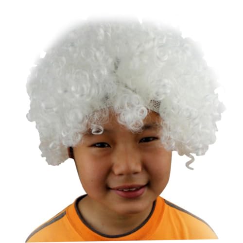ROMISBABA Weiße Cosplay Perücke Clown Style mit Elastischem Design Atmungsaktiv und Passend für Erwachsene für Halloween Weihnachtsfeiern Maskenbälle und Karnevalspartys ROMISBABA Weiße Cosplay Perücke Clown Style mit Elastischem Design Atmungsaktiv und Passend für Erwachsene für Halloween Weihnachtsfeiern Maskenbälle und Karnevalspartys von ROMISBABA