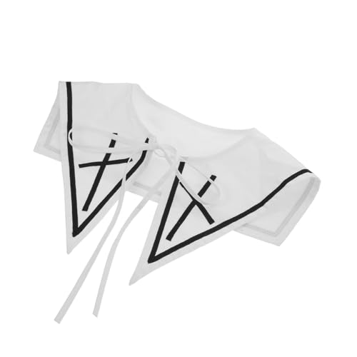 ROMISBABA Weißer Abnehmbarer Fake-kragen Damen Vintage-stil Weicher Hautfreundlicher Kunstkragen für Blusen Kleider Pullover Stilvoll Leicht zu Reinigen Vielseitig Kombinierbar von ROMISBABA