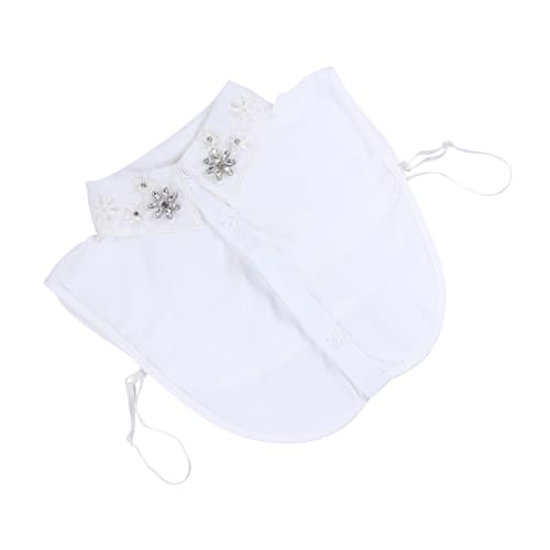 ROMISBABA Weißer Damen Fake Shirt Collar Modischer Blusenkragen Abnehmbarer Krageneinsatz Alltagstauglich und Elegant Vielseitiges Dekorations Accessoire für Party Büro und Alltag von ROMISBABA