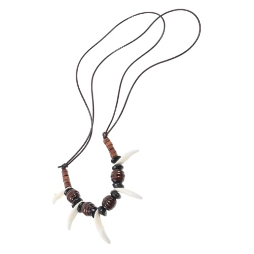 ROMISBABA Wolf Halskette Herren Tribal Stil Verstellbar Handgefertigt Weiße Perlen Kette Modisch Cooler Anhänger für Alltag und Urlaub ROMISBABA Wolf Halskette Herren Tribal Stil Verstellbar Handgefertigt Weiße Perlen Kette Modisch Cooler Anhänger für Alltag und Urlaub von ROMISBABA