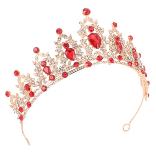 ROMISBABA aus Legiertem mit Funkelnden Strasssteinen Leichter Hochzeitsschmuck für Damen Glänzende Retro Inspirierte Haarschmuck Krone Komfortabel und Langlebig Stilvoll für Hochzeitsfeiern von ROMISBABA