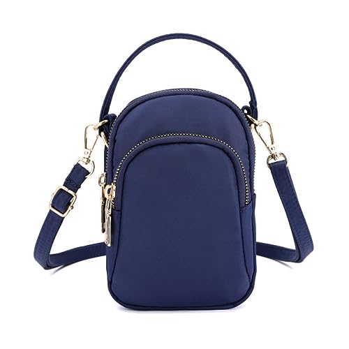ROMISBABA wasserdichte Nylon Umhängetasche Für Damen Stilvoller Crossbody Messenger Bag Blau Leicht Und Praktisch Für Alltag Reisen Und von ROMISBABA