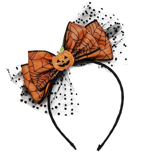 ROMODIYA 1 Packung Halloween Stirnbänder Schleife Haarbänder Orange Kürbis Schleife Gaze Mesh Design Haarreifen Halloween Party Haarschmuck Kostüm Cosplay Prinzessin Kopfbedeckung Haarschmuck ROMODIYA 1 Packung Halloween Stirnbänder Schleife Haarbänder Orange Kürbis Schleife Gaze Mesh Design Haarreifen Halloween Party Haarschmuck Kostüm Cosplay Prinzessin Kopfbedeckung Haarschmuck von ROMODIYA