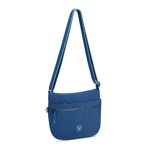 RONCATO Crossbody Donna 2 Comparti Rolling Dunkelblau für Damen, Dunkelblau, Talla única, Koffer von RONCATO