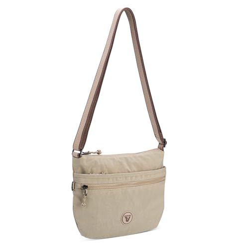 RONCATO Crossbody Donna 2 Comparti Rolling Ecru Damen, Naturfarben, Talla única, Koffer von RONCATO