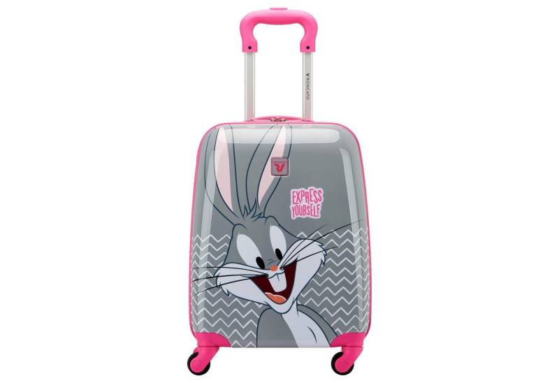 RONCATO Kinderkoffer Looney Tunes Kids - 4-Rollen-Kindertrolley 44 cm (Bugs Bunny Grigio), 4 Rollen Rollen von RONCATO