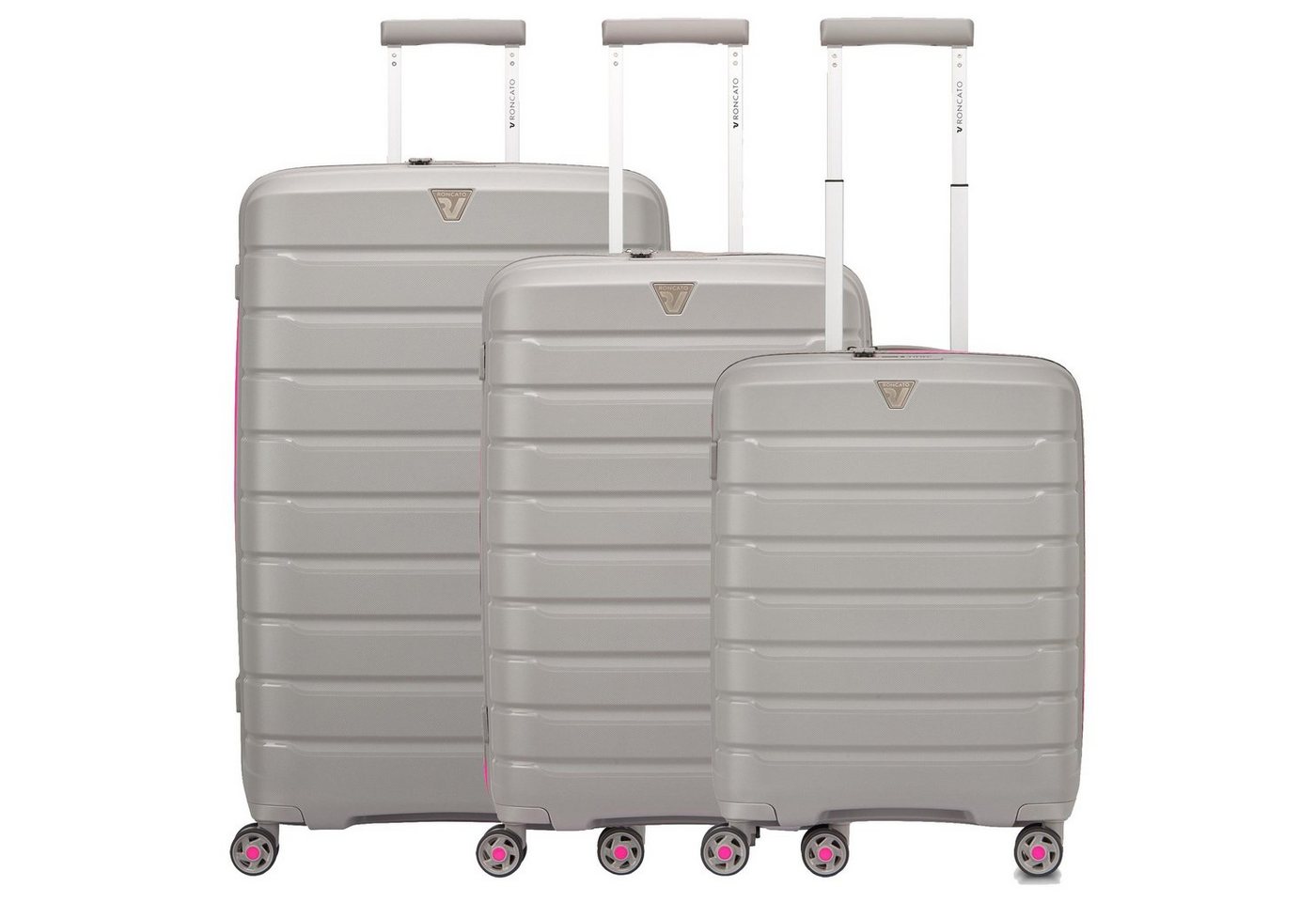 RONCATO Trolley B-Flying Neon - 4-Rollen Trolley Set 3tlg., 4 Rollen von RONCATO