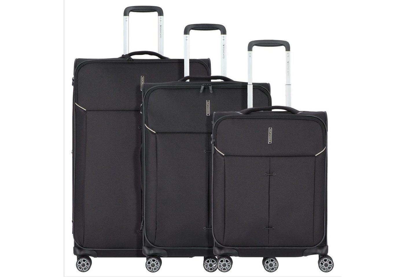 RONCATO Trolleyset Ironik 2.0, 4 Rollen, (3-teilig, 3 tlg), Nylon von RONCATO