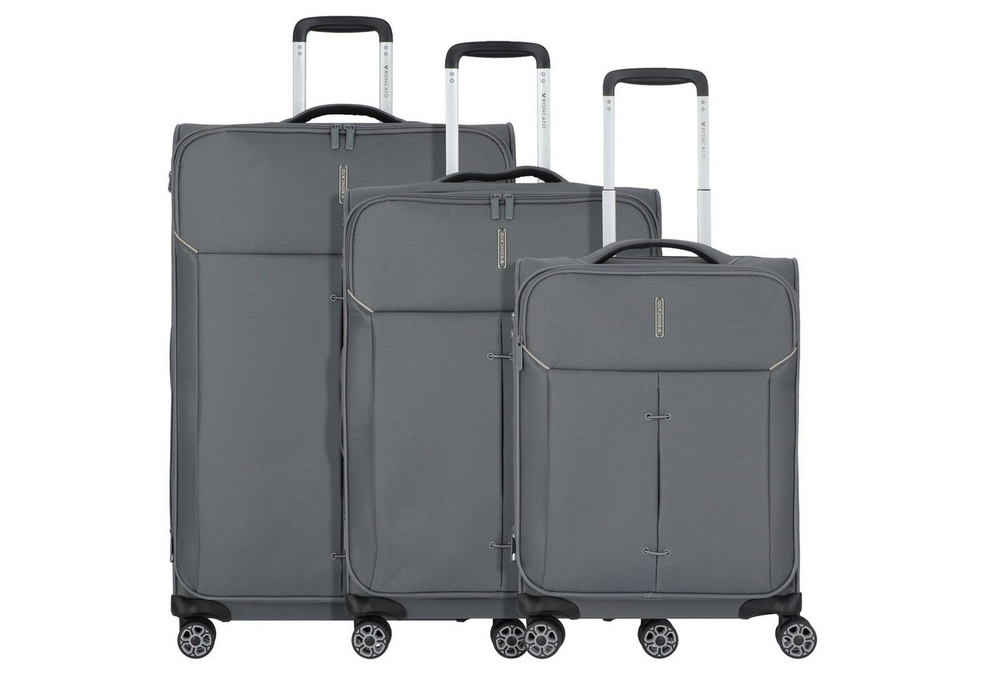 RONCATO Trolleyset Ironik 2.0, 4 Rollen, (3-teilig, 3 tlg), Nylon von RONCATO