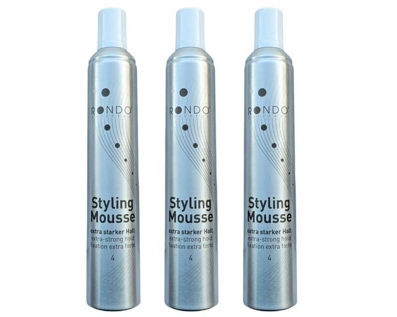 RONDO Haarfestiger Rondo Styling Mousse 500ml Extra Strong 3 Stück von RONDO