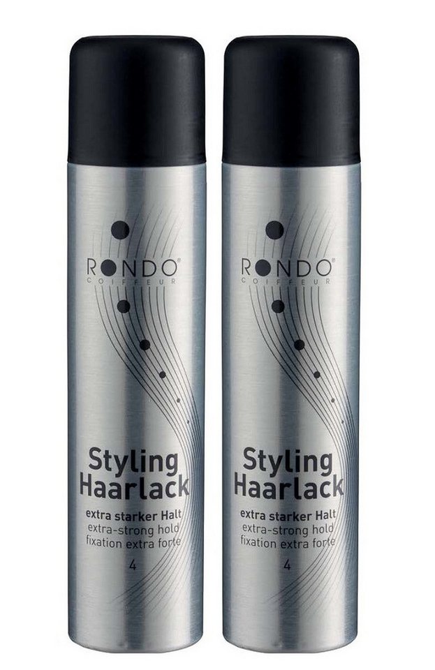 RONDO Haarspray Rondo Styling Haarlack 300ml Extra Starker Halt 2 Stück von RONDO