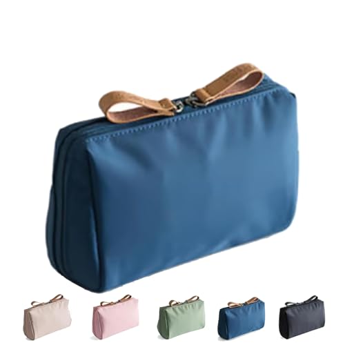 Strealinem Streamline Reise-Make-up-Tasche für Damen, tragbare, wasserdichte Mini-Make-up-Tasche für den täglichen Gebrauch, multifunktionale (Blue) von RONGJUEOZ