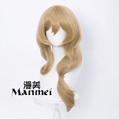 RONGYEDE-Wig Anime Cosplay Genshin Impact Lisa God Cos Perücke Librarian Rose Hexe Mikrorolle Leinenperücke von RONGYEDE