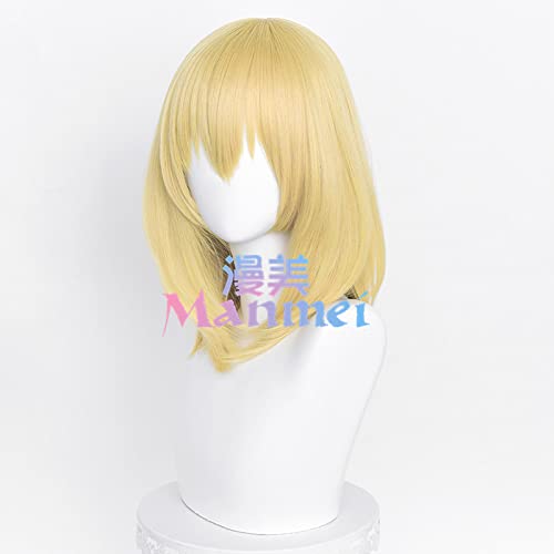 RONGYEDE-Wig Anime Cosplay Howl's Moving Castle Howl cos Perücke spezielle goldene Perücke von RONGYEDE