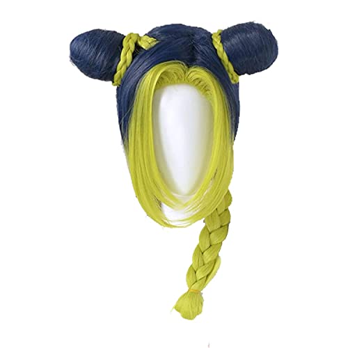 RONGYEDE-Wig Anime Cosplay JoJo Bizarre Adventure Stone Ocean Cosplay Csotume Jolyne Cujoh Cosplay Perücken Jolyne Kujo Cosplay Outfit von RONGYEDE