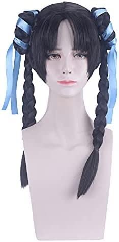 RONGYEDE-Wig Anime Cosplay Perücke for Anime Perücken Cosplay Christmas King Xi Shi Shi Yu Yi Jiangnan Mädchen Cosplay Perücke Haarmodell Split-Modell von RONGYEDE