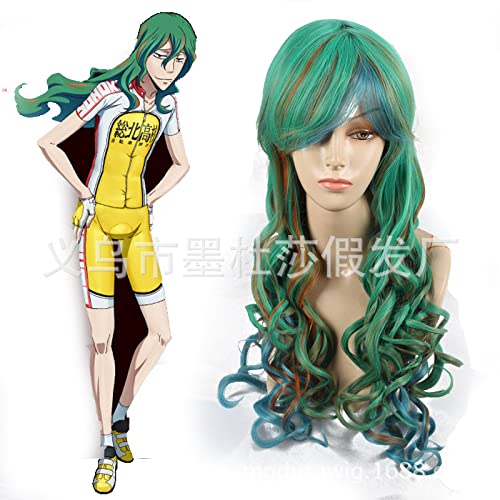 RONGYEDE-Wig Anime Cosplay Pseudo Cosplay Multi-Color Challenge Anime Otaku COS Head Set von RONGYEDE